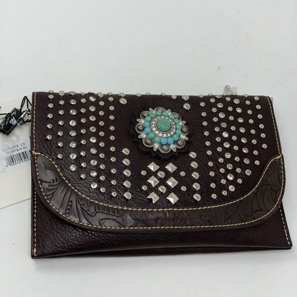 Montana west American bling clutch crossbody bag - Picture 13 of 16